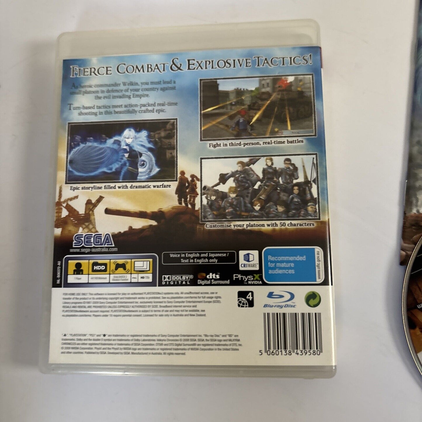 Valkyria Chronicles - Sony Playstation 3 PS3 Complete with Manual