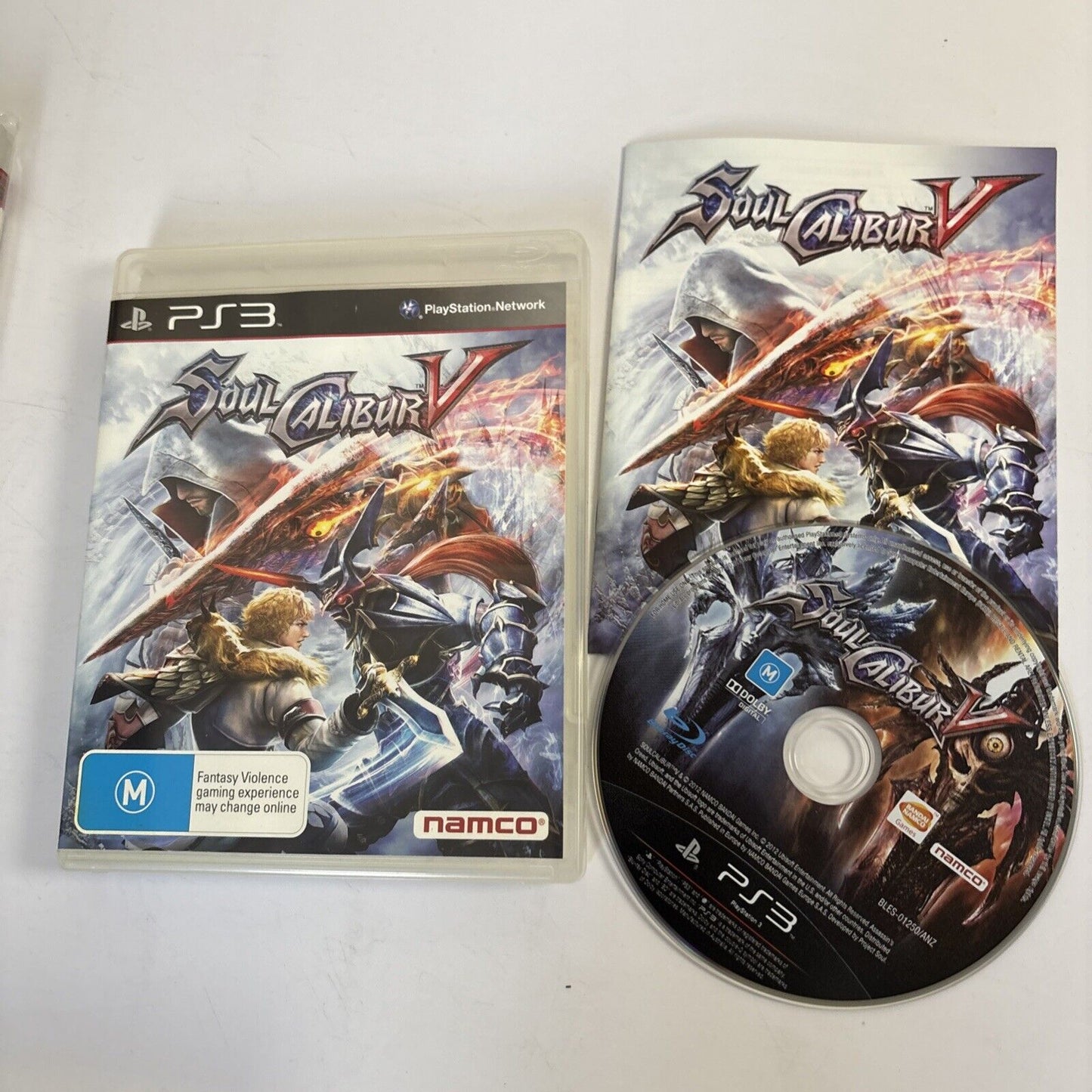 Soulcalibur V 5 (Sony PlayStation 3, 2012) PS3 Manual