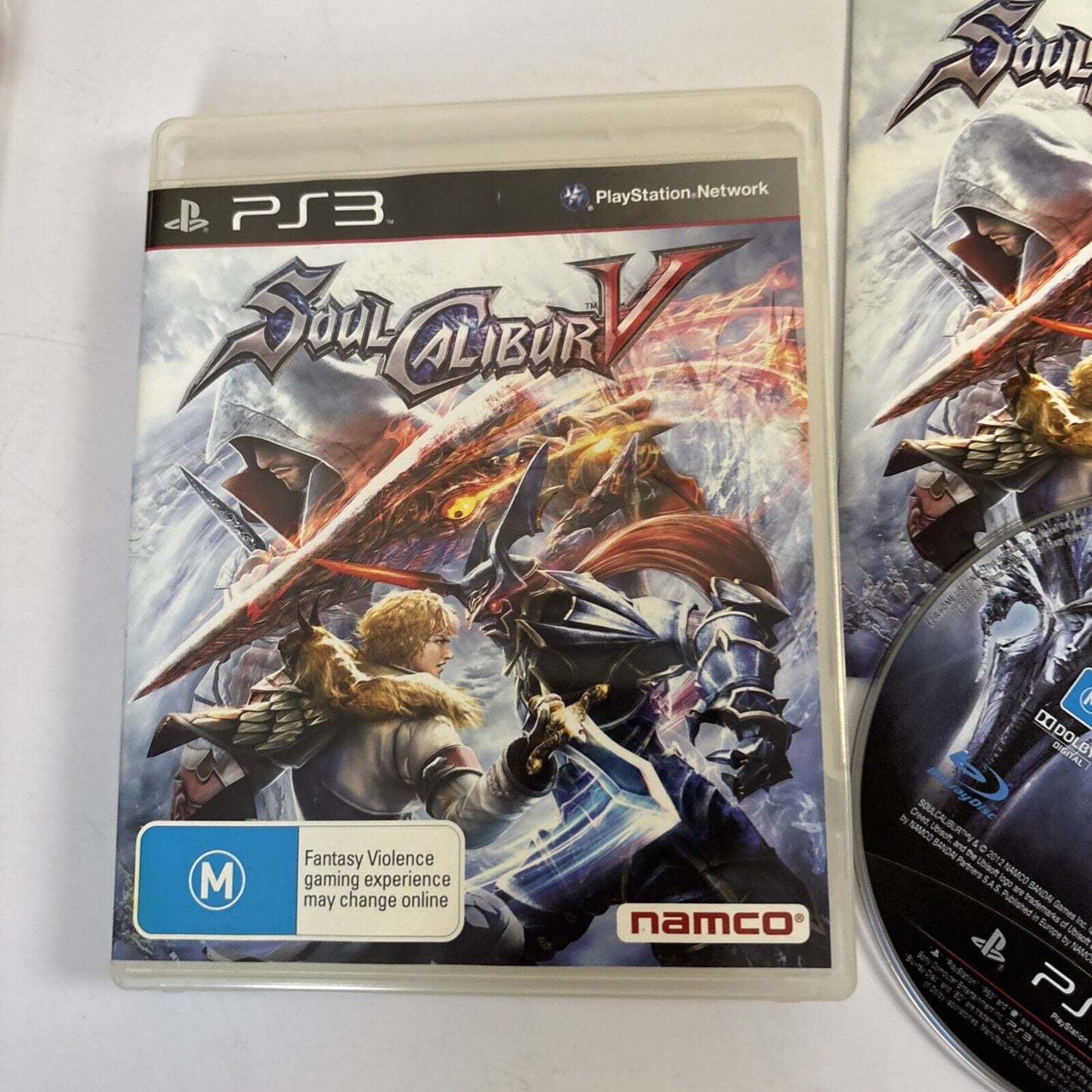 Soulcalibur V 5 (Sony PlayStation 3, 2012) PS3 Manual