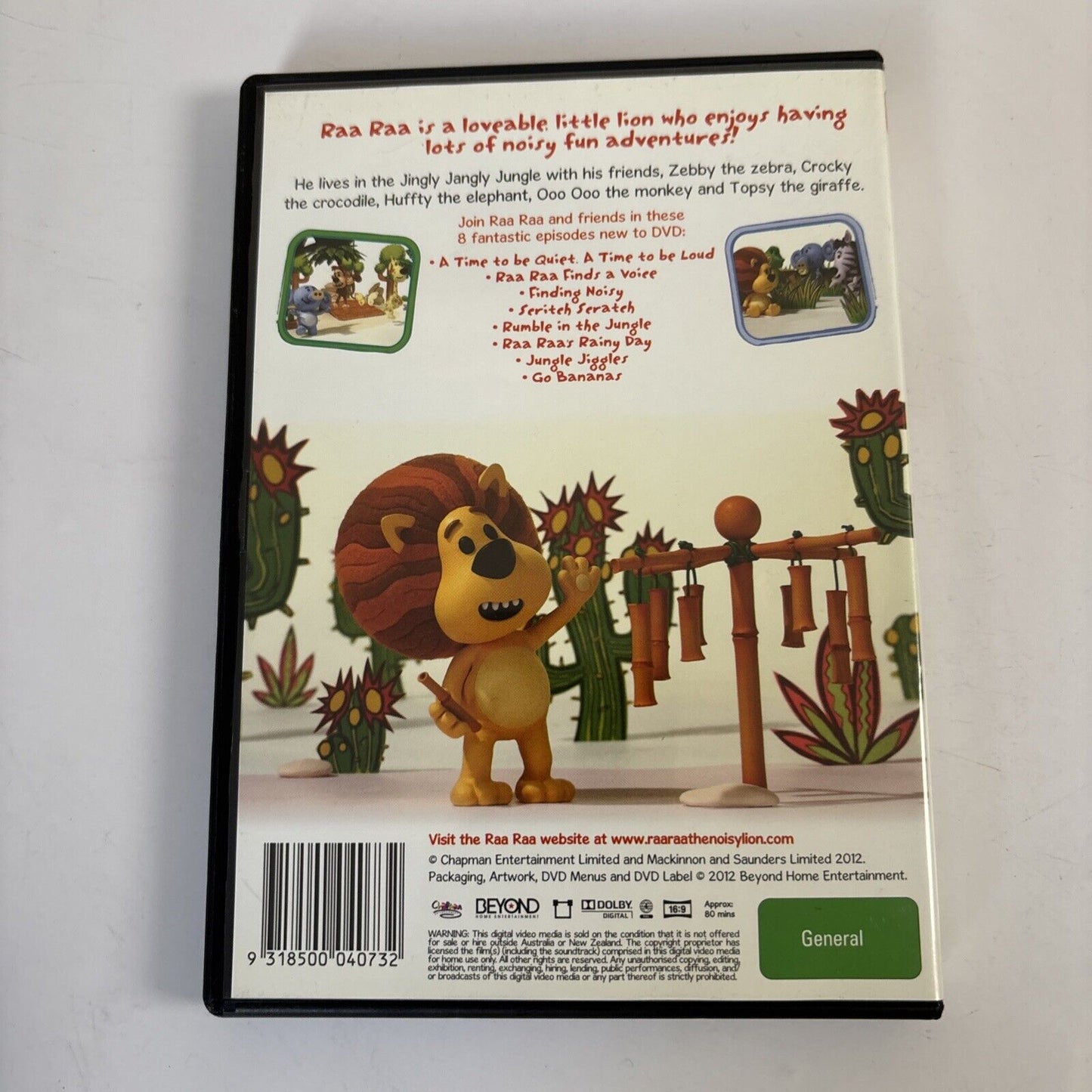 Raa Raa the Noisy Lion - Go Bananas (DVD, 2011) Region 4