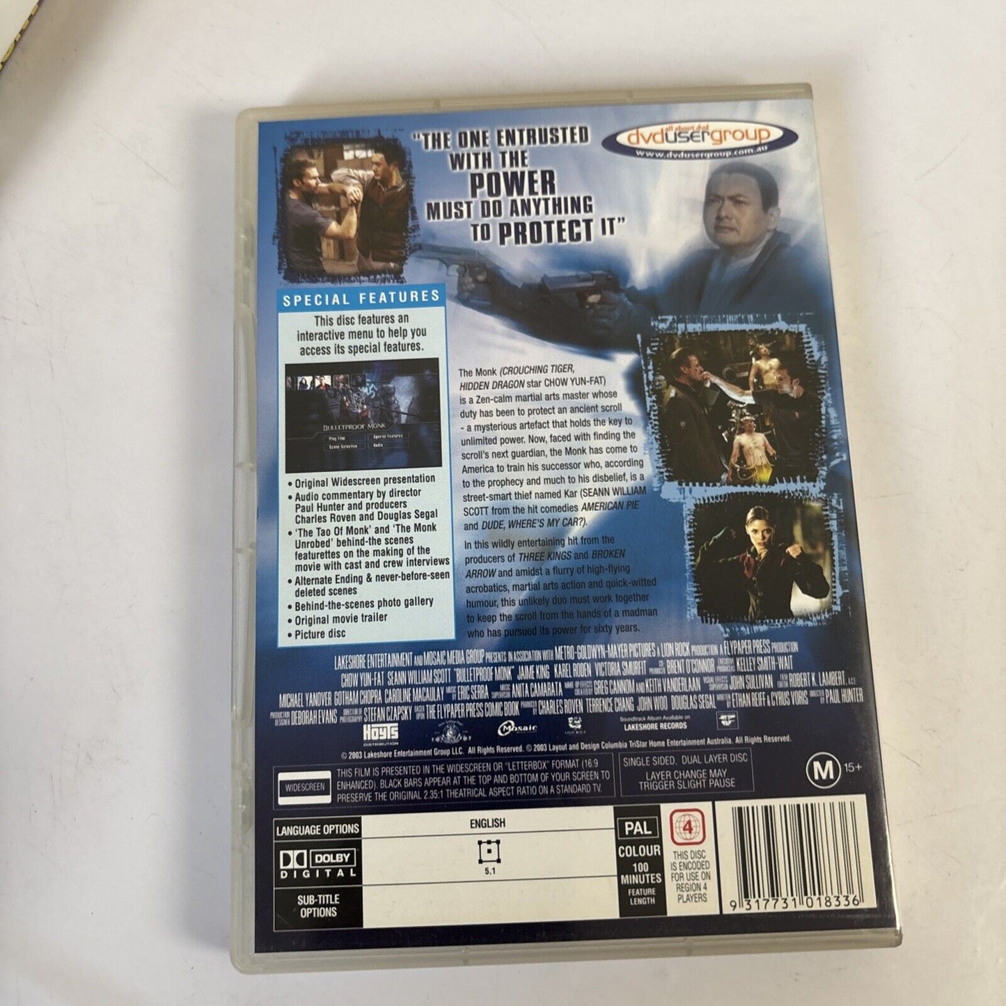 Bulletproof Monk - Collector's Edition (DVD, 2003) Chow Yun-Fat Region 4