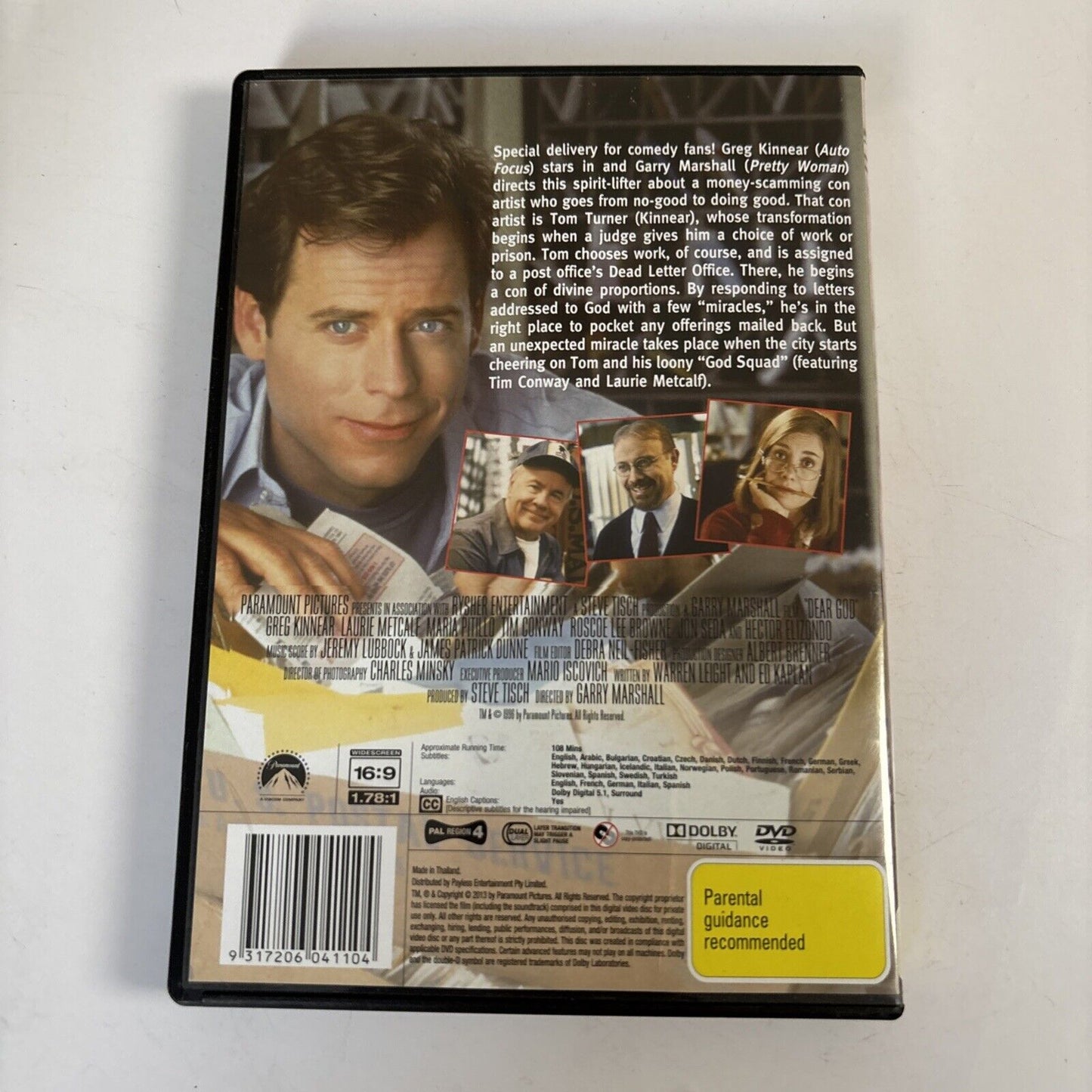 Dear God (DVD, 1996) Greg Kinnear, Laurie Metcalf, Tim Conway Region 4