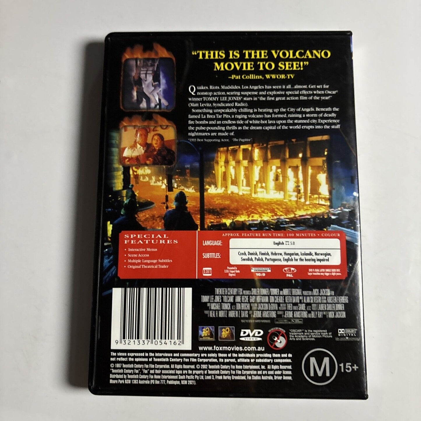 Volcano (DVD, 1997) Tommy Lee Jones, Anne Heche, Don Cheadle NEW Region 4