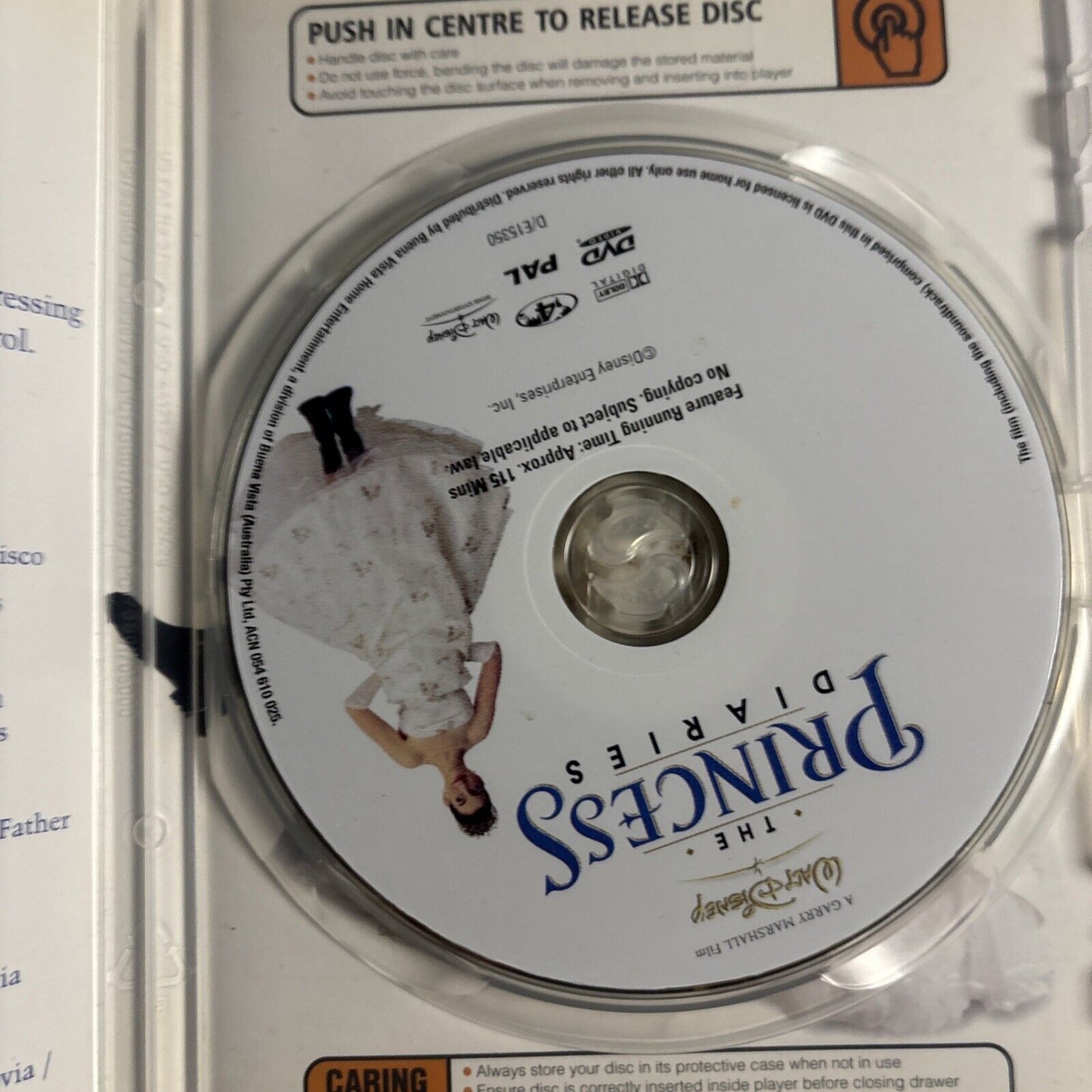 The Princess Diaries (DVD, 2001)  Julie Andrews, Anne Hathaway Region 4