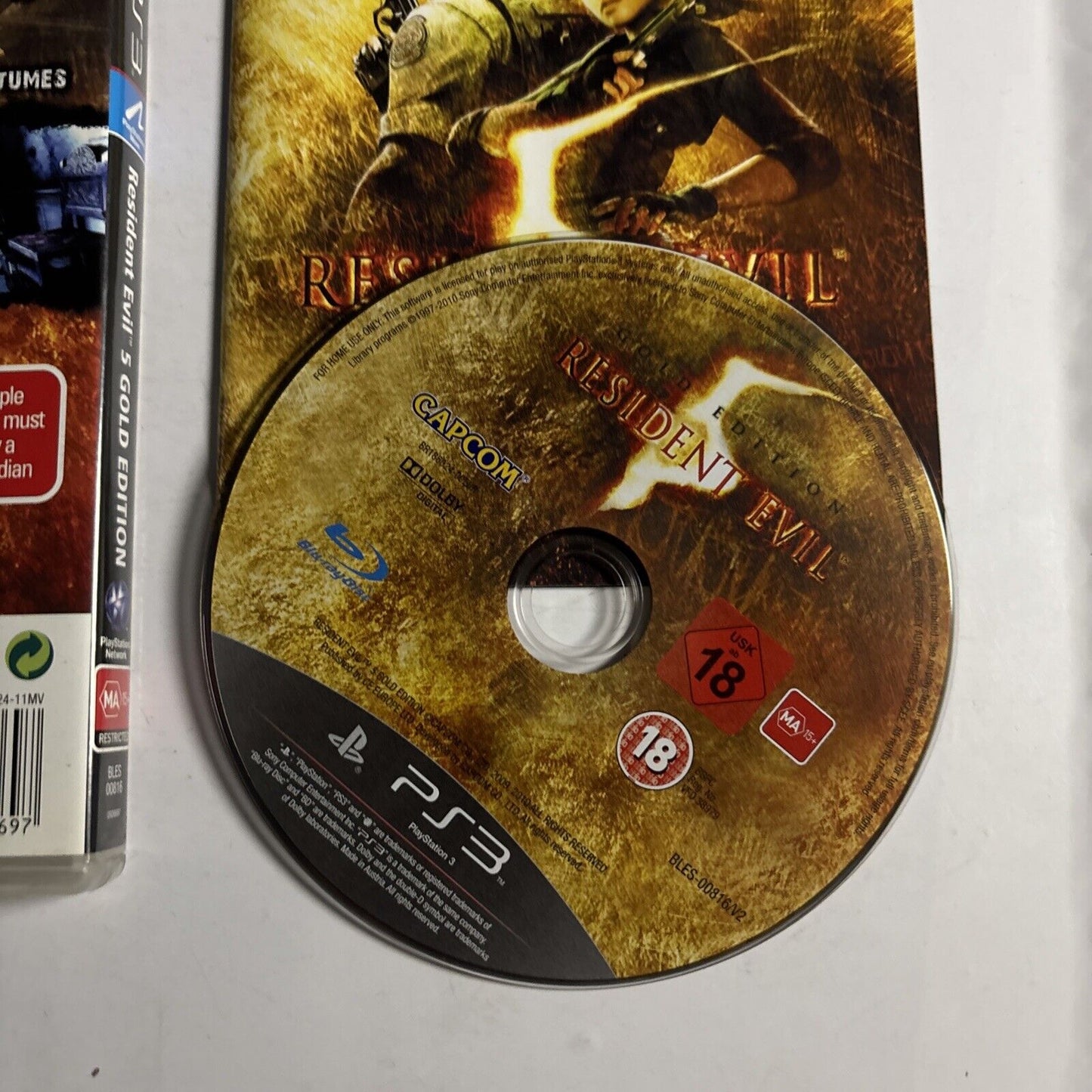 Resident Evil 5 Gold Edition Sony PlayStation 3 PS3 Manual