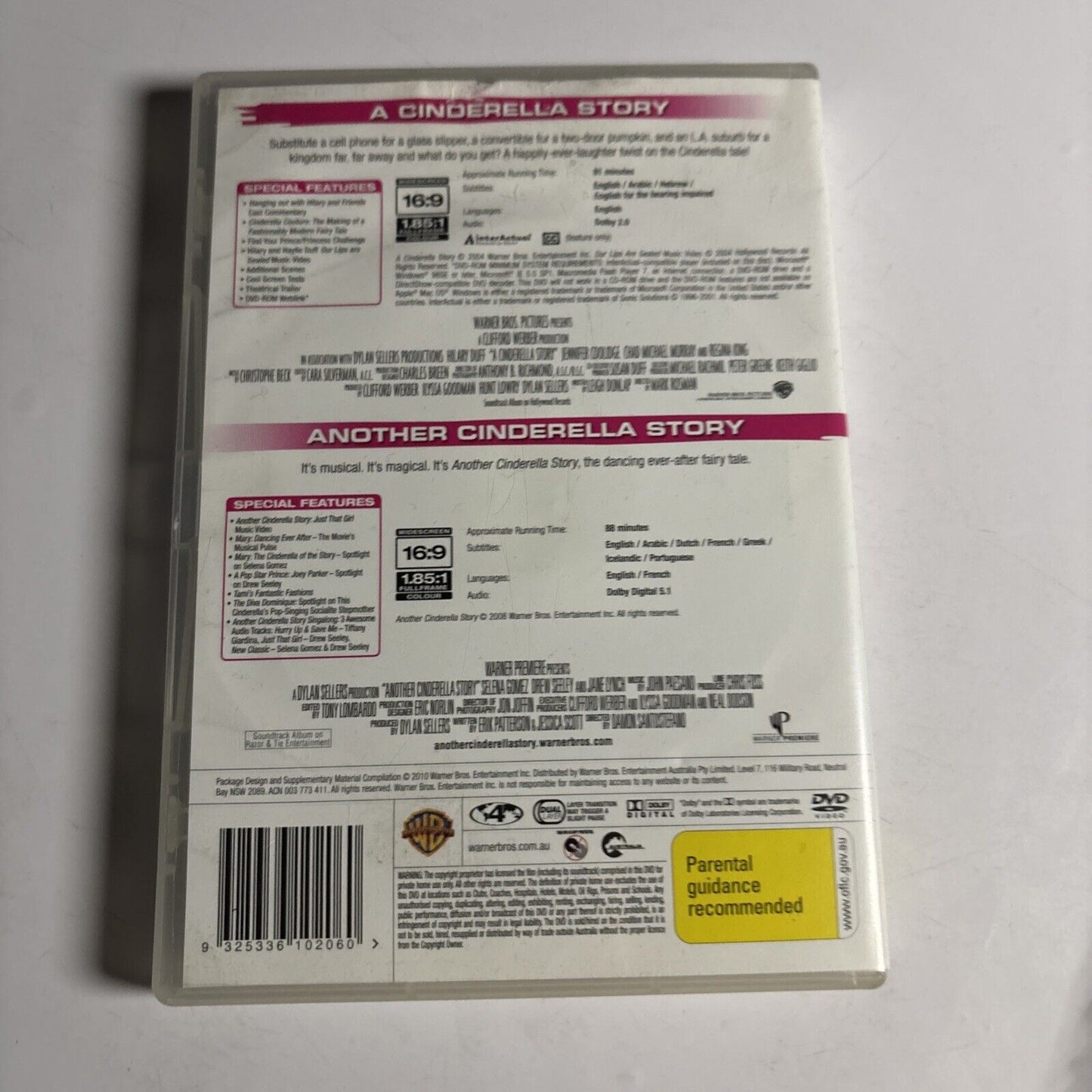 A Cinderella Story / Another Cinderella Story (DVD, 2-Disc) Hilary Duff Region 4