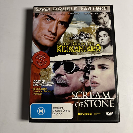 The Snows Of Kilimanjaro / Scream Of Stone (DVD) Gregory Peck NEW All Regions
