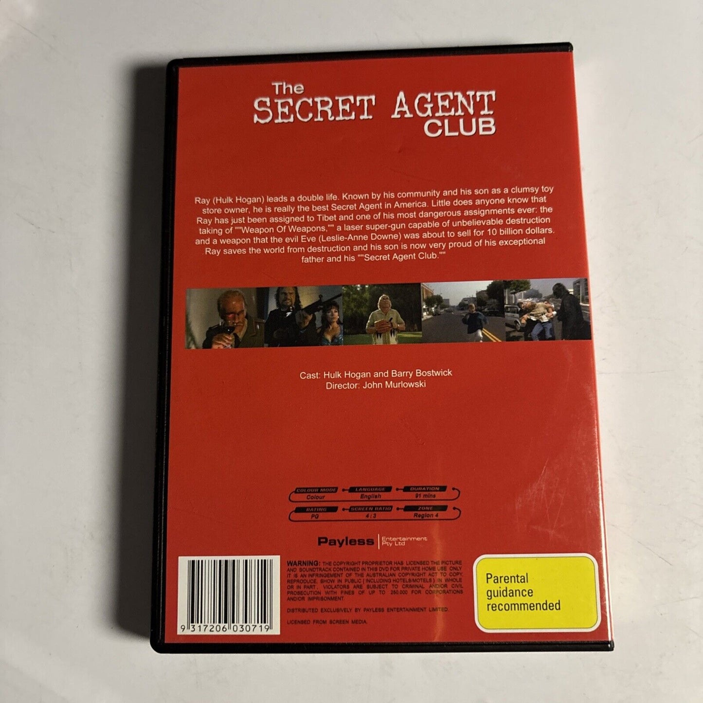 The Secret Agent Club (DVD, 1996) Hulk Hogan NEW Region 4