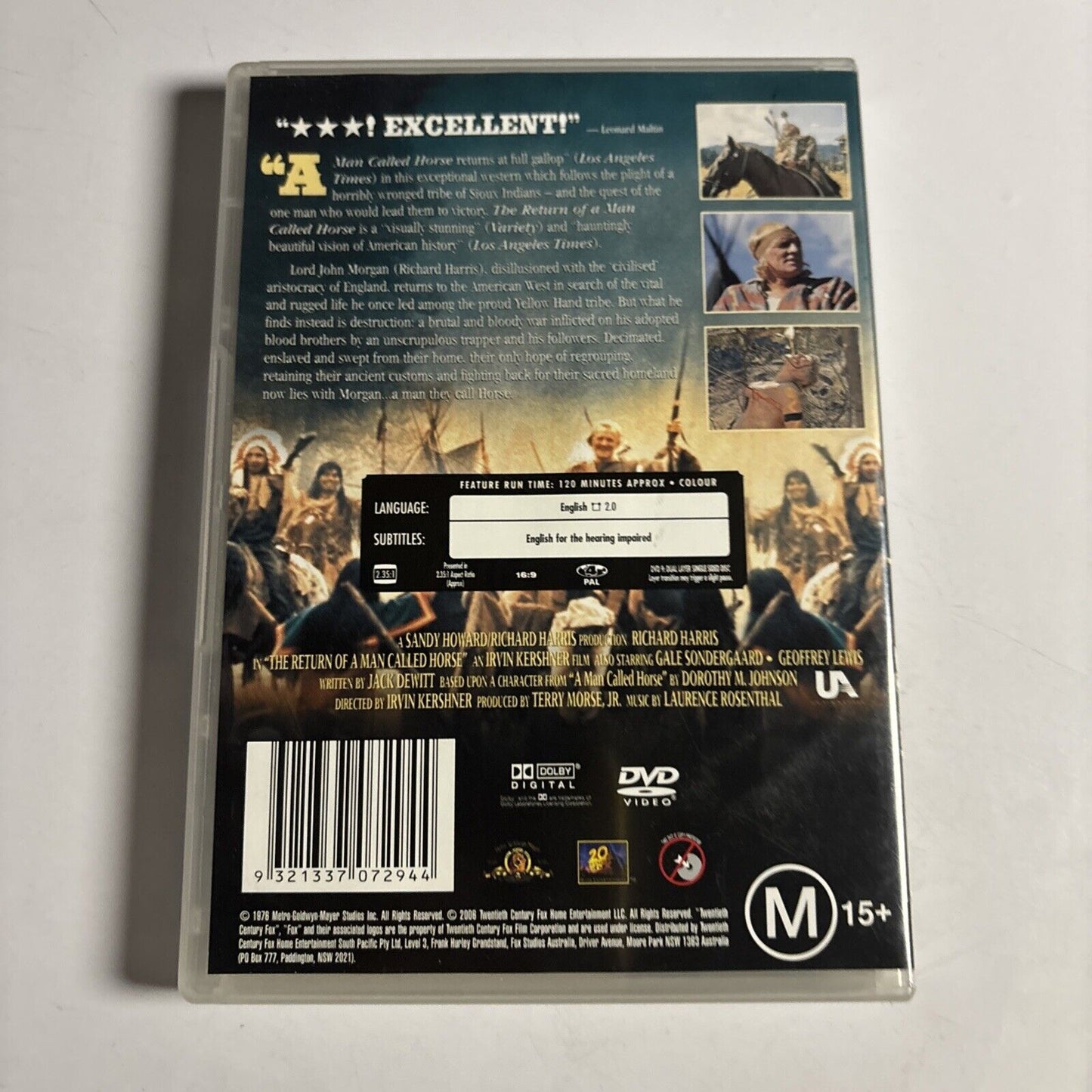 The Return of a Man Called Horse (DVD, 1976) Richard Harris Region 4