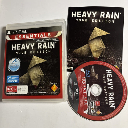 Heavy Rain Move Edition PS3 Sony Playstation 3 Manual