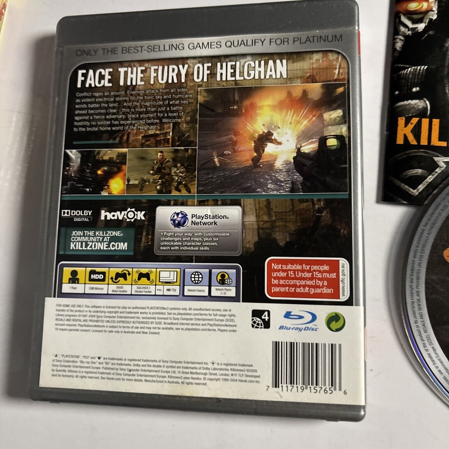 Killzone 2 - Sony Playstation 3 - Complete with Manual