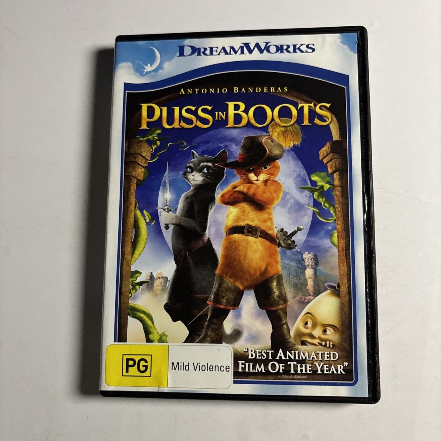 Puss in Boots (DVD, 2011) Antonio Banderas Region 4
