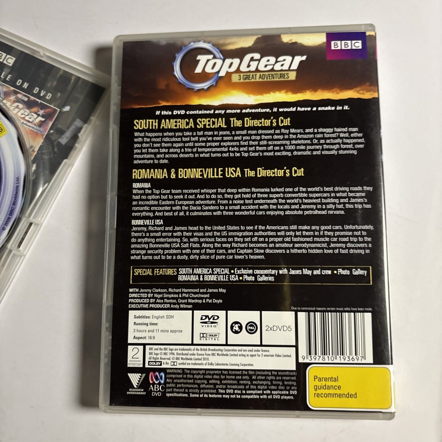 Top Gear: The Great Adventures : Vietnam, South America, Romania USA Special DVD