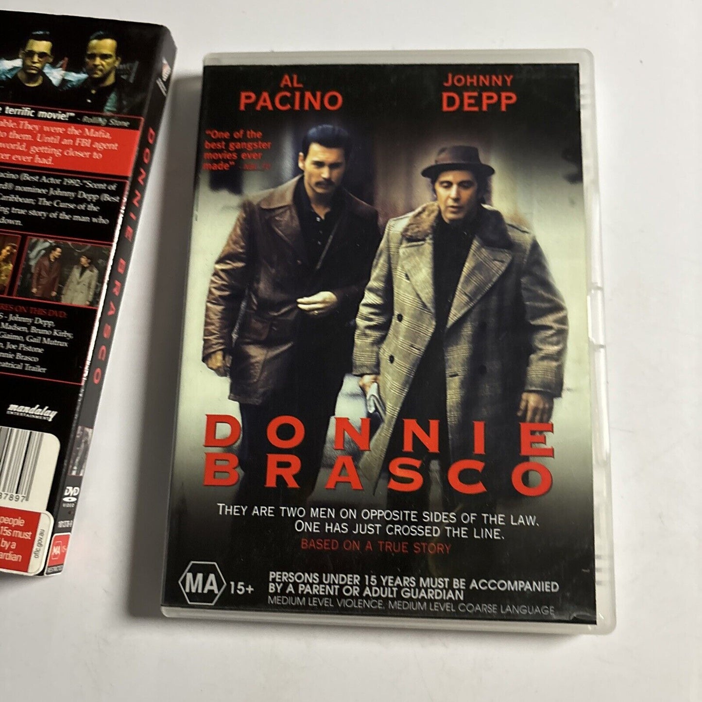 Donnie Brasco (DVD, 1997) Johnny Depp, Al Pacino Region 4