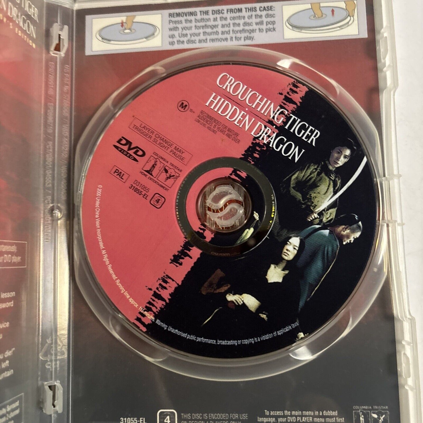 Crouching Tiger, Hidden Dragon (DVD, 2000) Chow Yun-Phat, Michelle Yeah Region 4