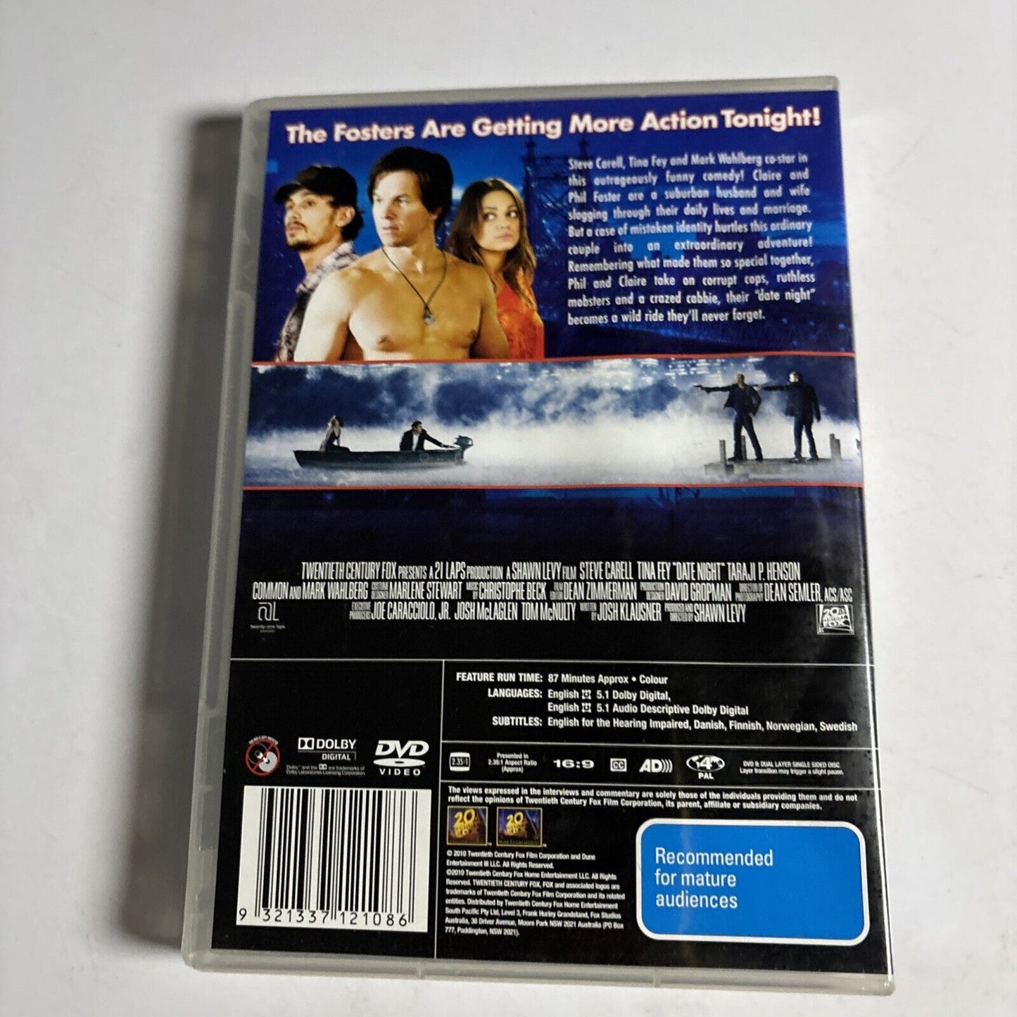 Date Night (DVD, 2010) Steve Carell, Tina Fey Region 4