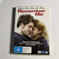 Remember Me (DVD, 2010) Robert Pattinson, Emilie De Ravin NEW Region 4