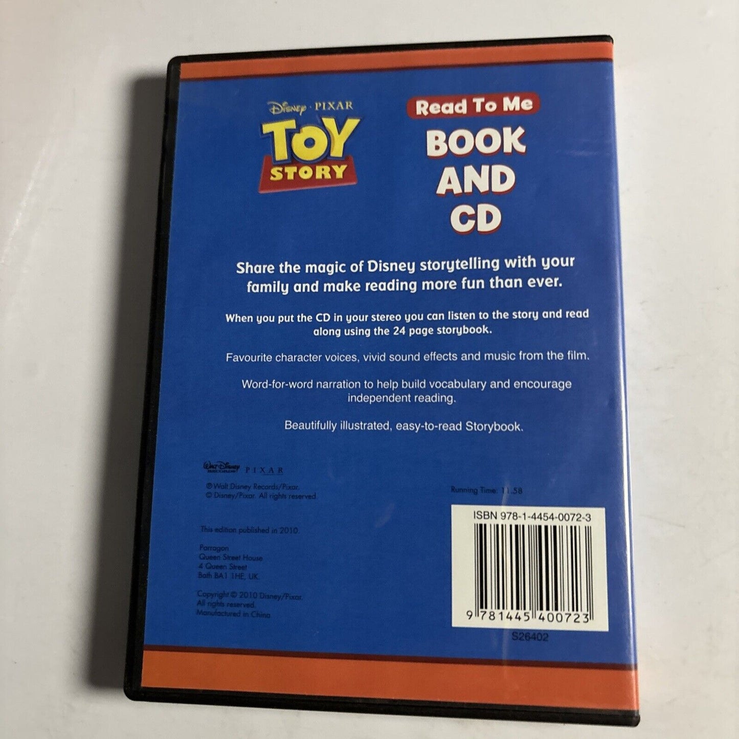 Read To Me: Toy Story (Book & Audio CD, 2012)