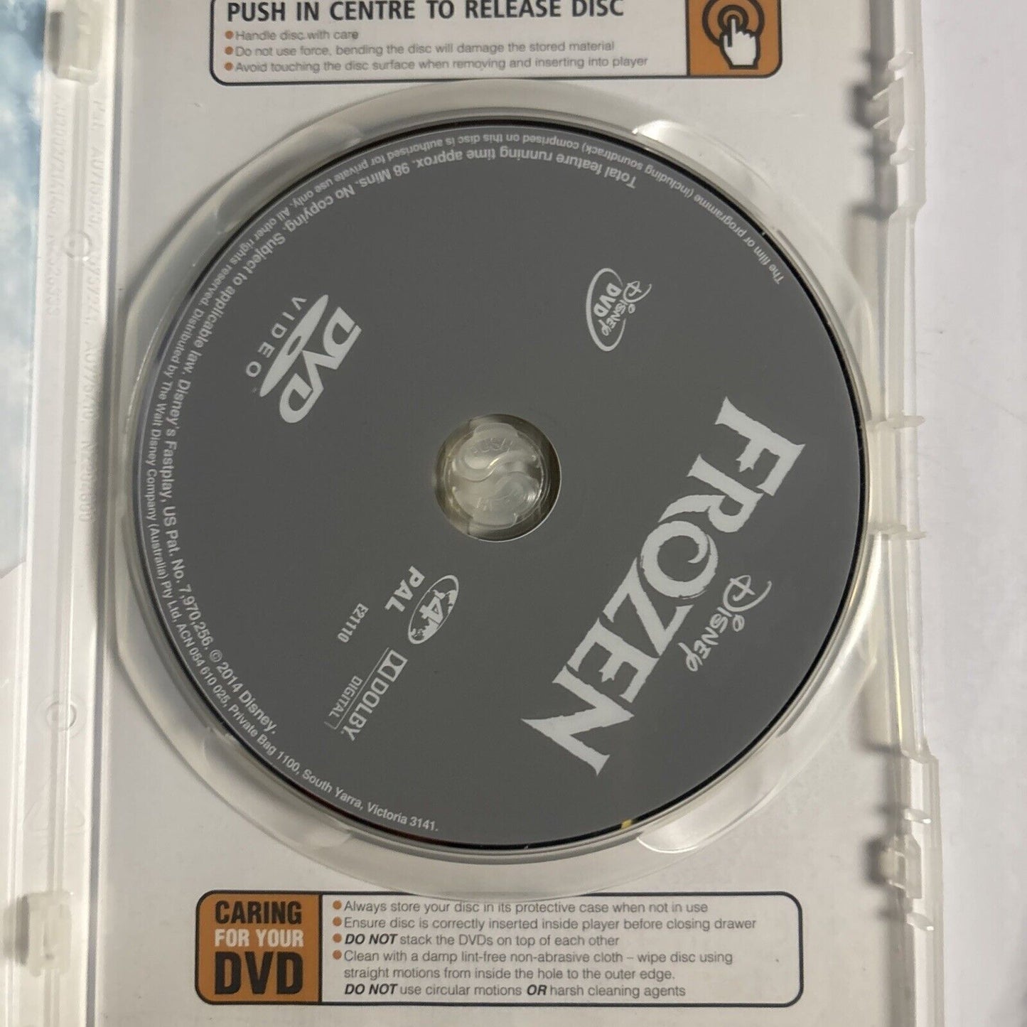 Frozen (DVD, 2013) Jonathan Groff, Chris Williams, Kristen Bell Disney Region 4