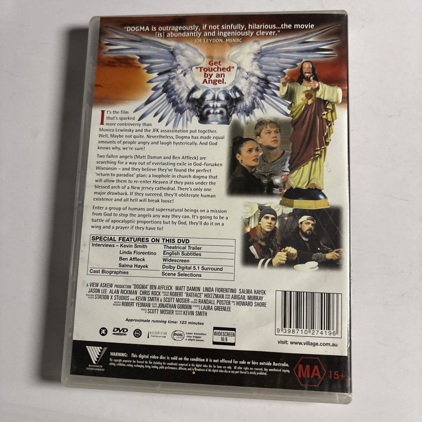 Dogma (DVD, 1999) Matt Damon, Been Affleck, Chris Rock, Jason Lee Region 4