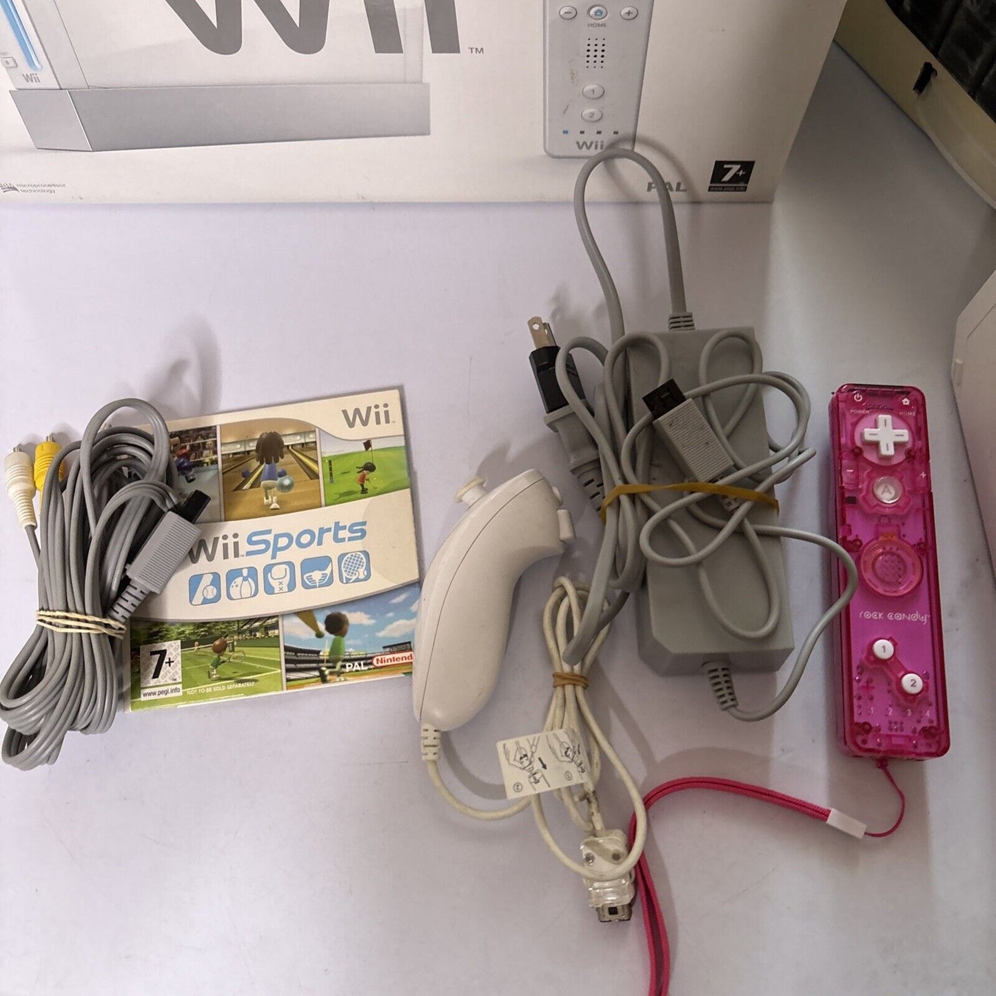 Nintendo Wii Console & Wii Sports Game + Accessories PAL