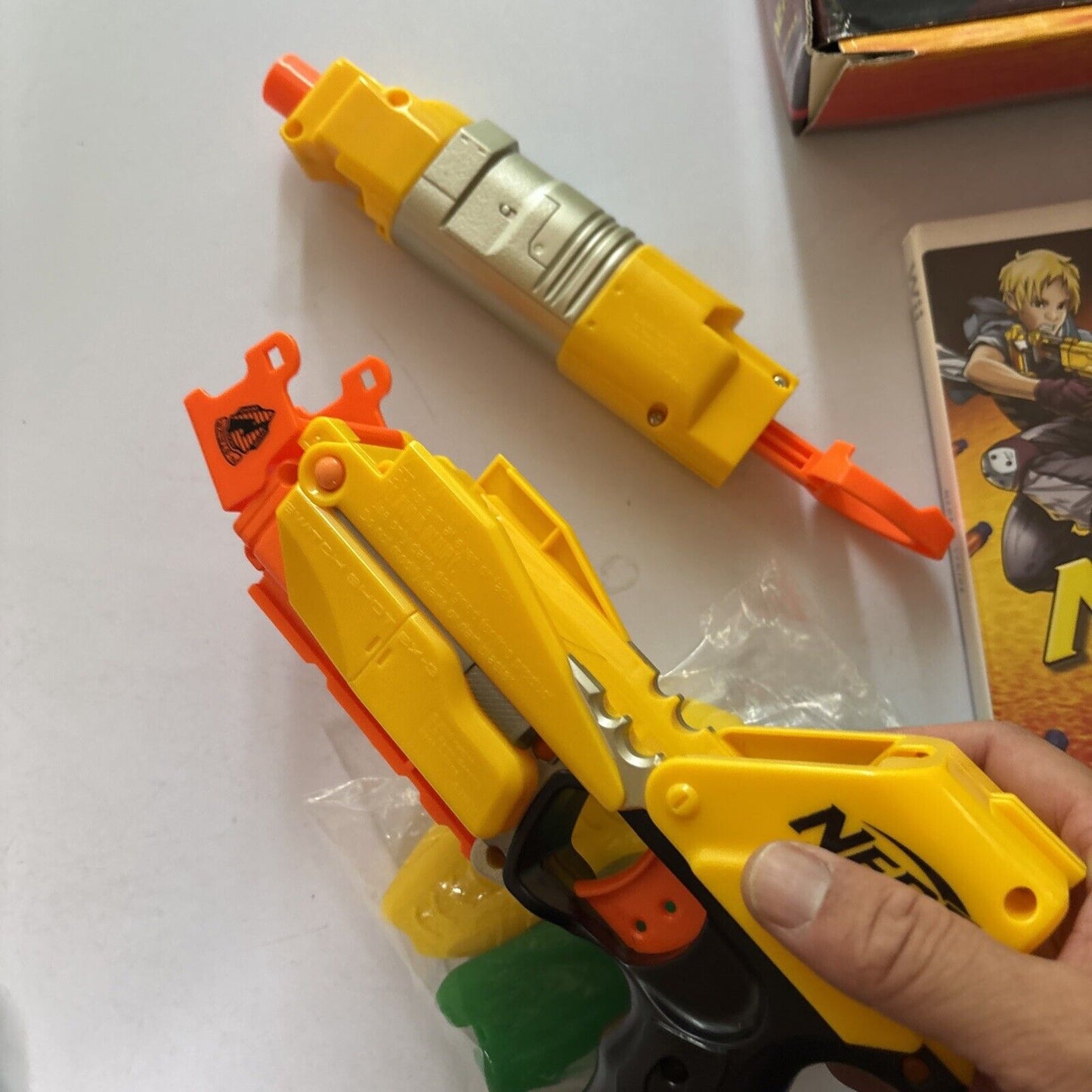 Nerf N-Strike - Nintendo Wii  & Gun Box PAL Manual Game *Ammo not included*