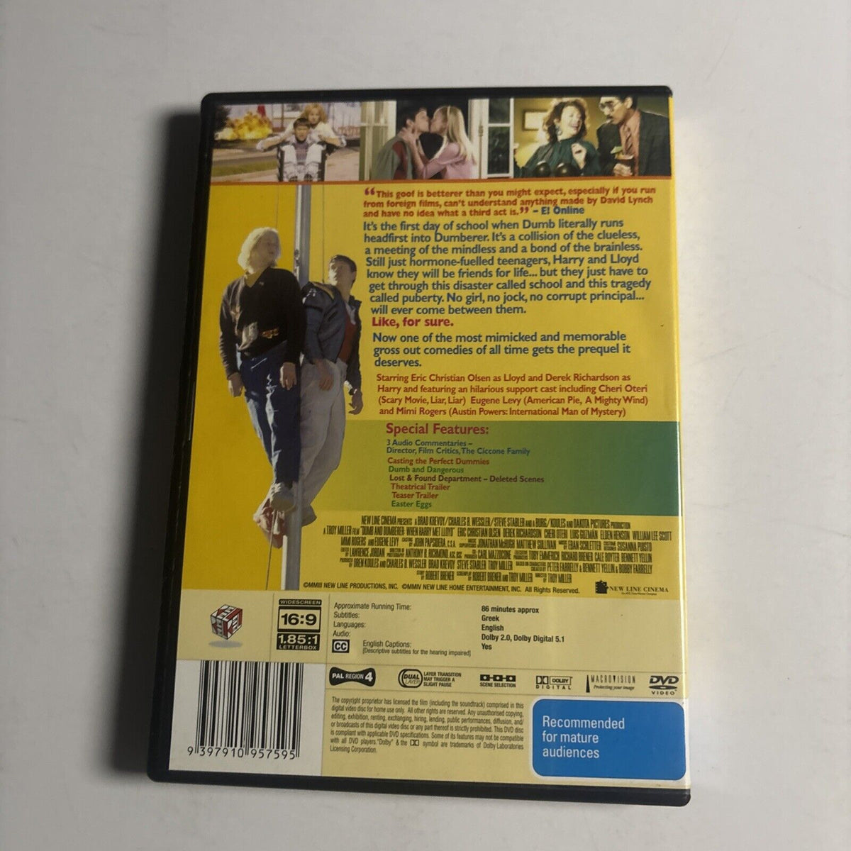 Dumb and Dumberer - When Harry Met Lloyd (DVD 2003) Derek Richardson N ...