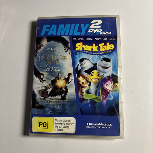 A Series Of Unfortunate Events / Shark Tale (DVD, 2-Disc) Region 4 &2