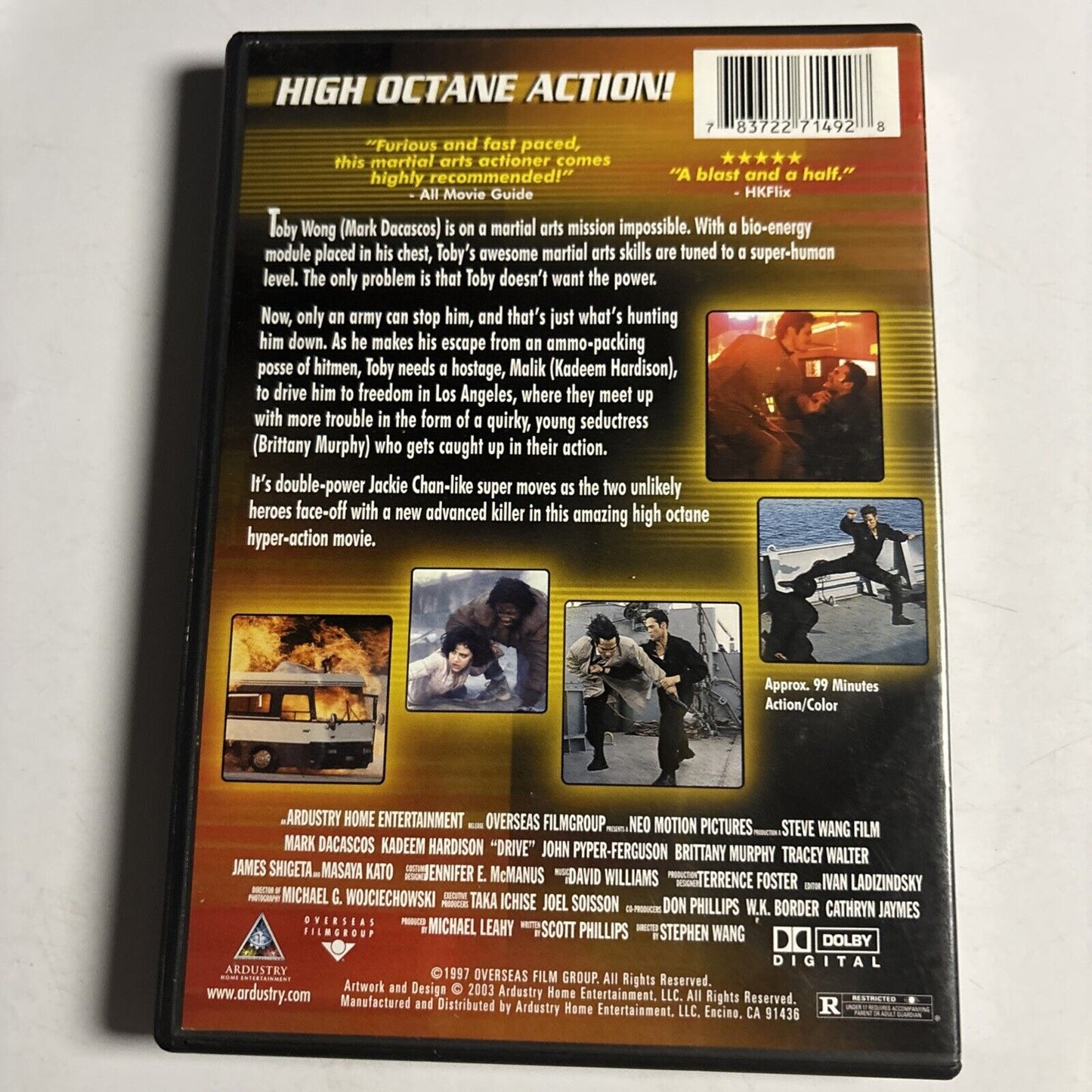 Drive (DVD, 1997) Brittany Murphy, Mark Dacascos, Kareem Hardison All Regions