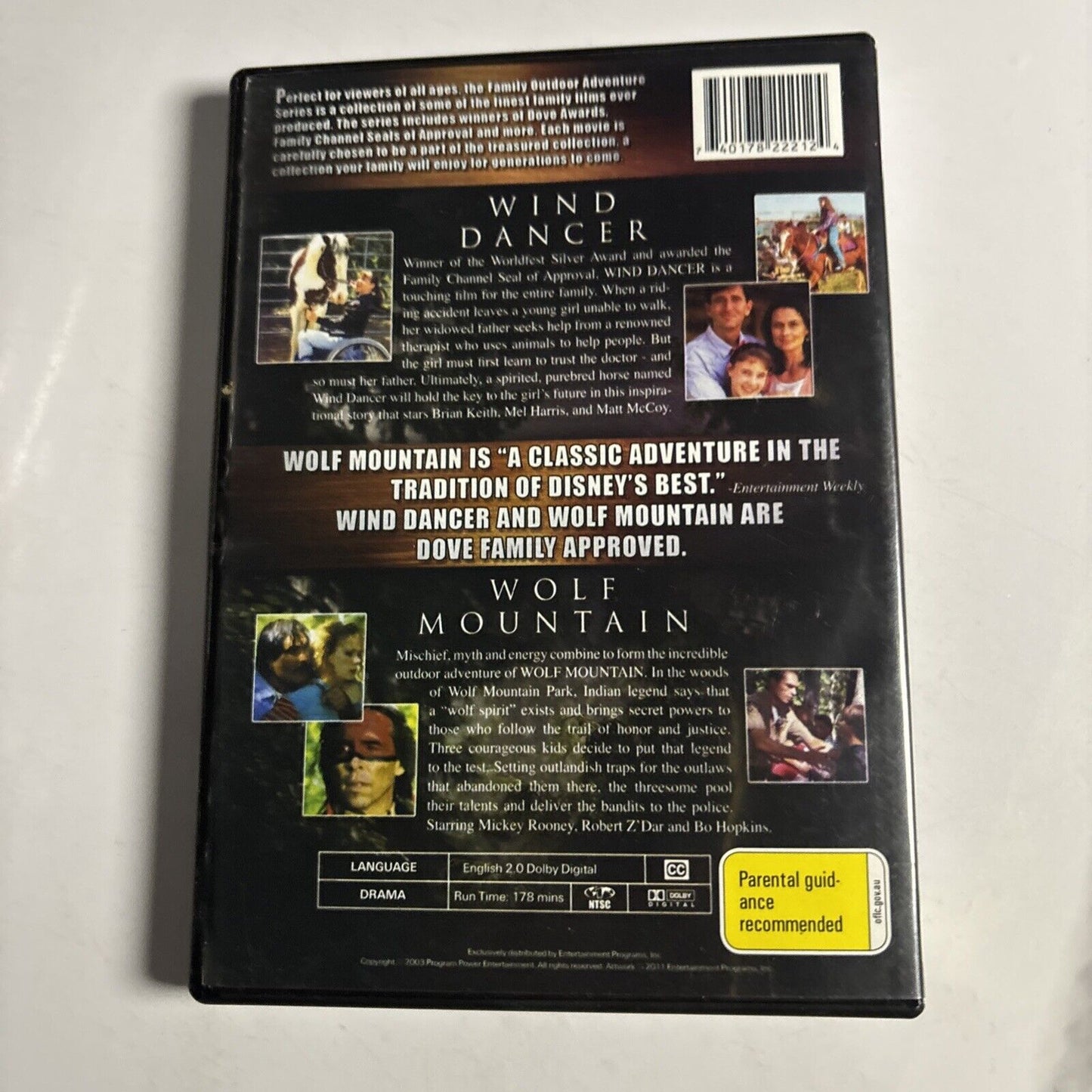 Wind Dancer / Wolf Mountain (DVD) Mickey Rooney Region 1