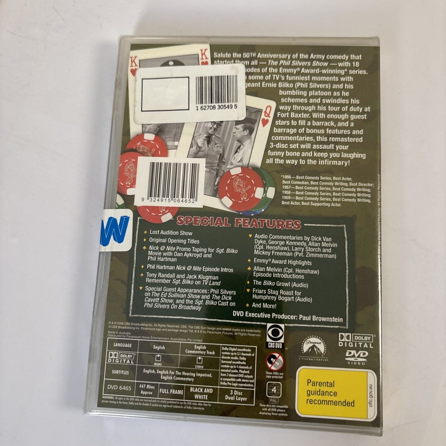 Sgt Bilko: The Phil Silvers Show (50th Anniversary Edition DVD 1955) NEW Region4
