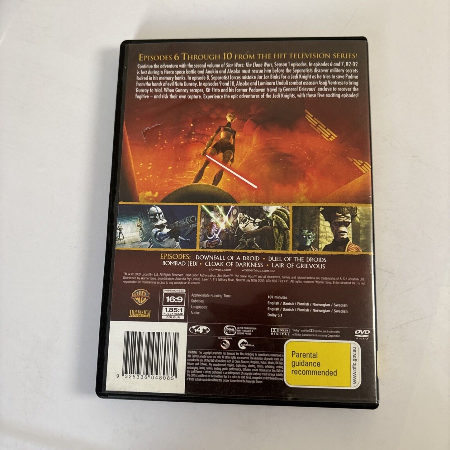 Star Wars - The Clone Wars : Season 1 : Vol 2 (DVD, 2008) Region 4