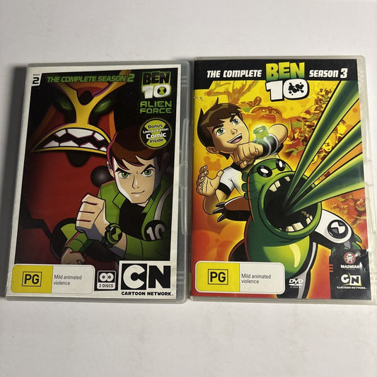 Ben 10 - Alien Force : Season 2 & 3 (DVD, 2008, 4-Disc) Region 4