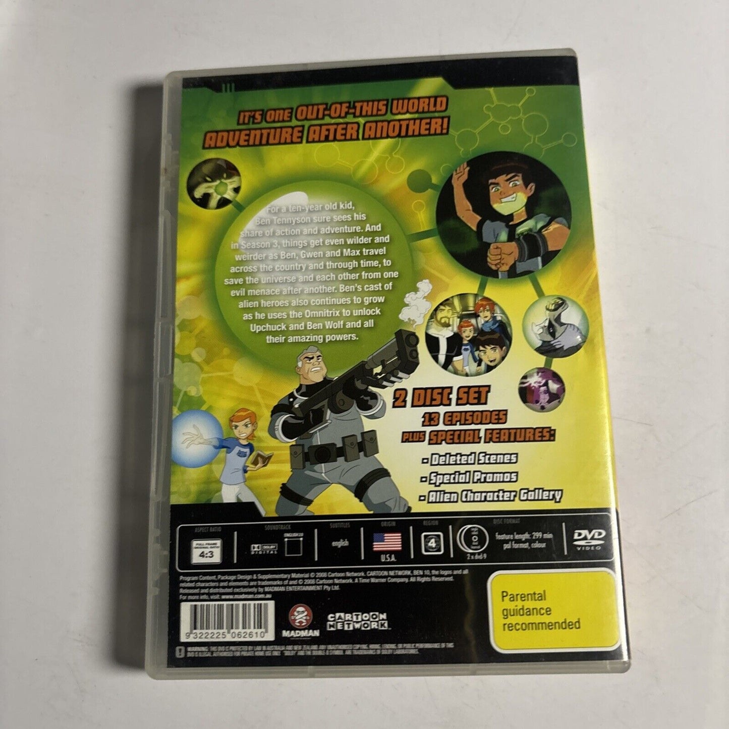Ben 10 - Alien Force : Season 2 & 3 (DVD, 2008, 4-Disc) Region 4