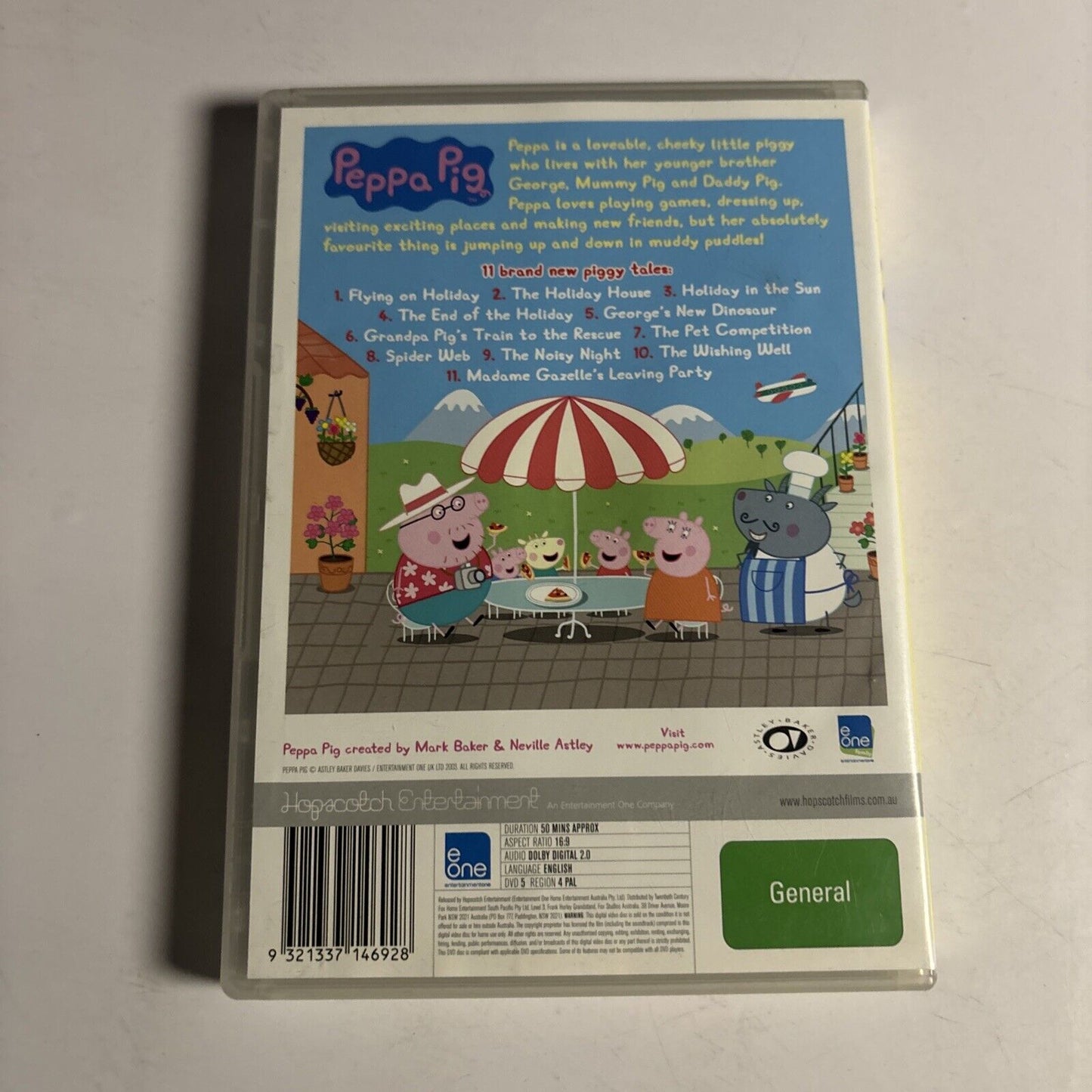 Peppa Pig - The Holiday (DVD, 2013) Region 4