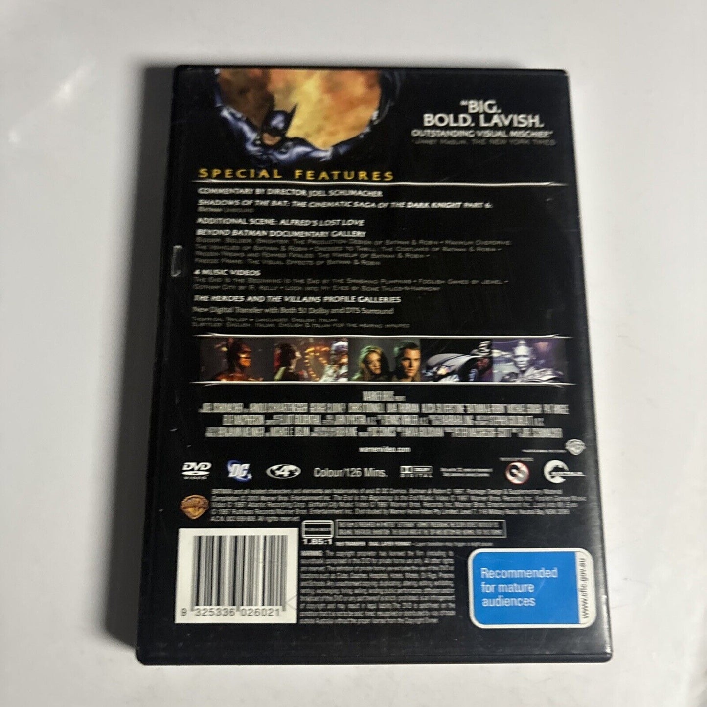 Batman and Robin (Special Edition, DVD, 1997, 2-Disc) George Clooney Region 4