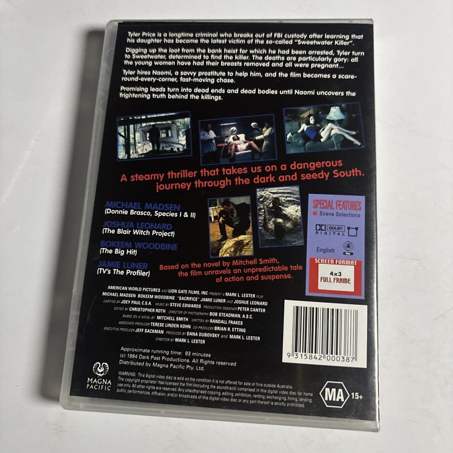 Sacrifice (DVD, 1999) Michael Madsen, Joshua Leonard Region 4