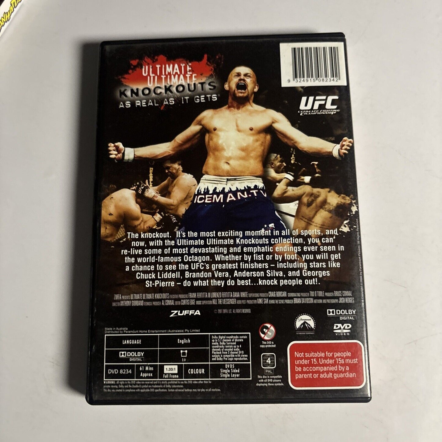UFC - Ultimate Ultimate Knockouts (DVD, 2006) NEW Region 4