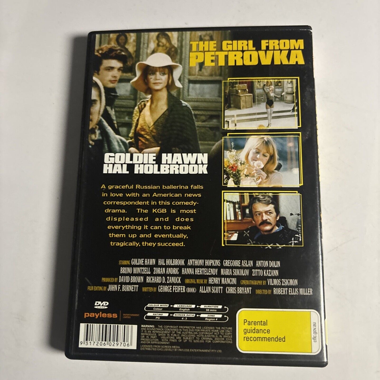 The Girl From Petrovka (DVD, 1974) Goldie Hawn, Hal Holbrook Region 4