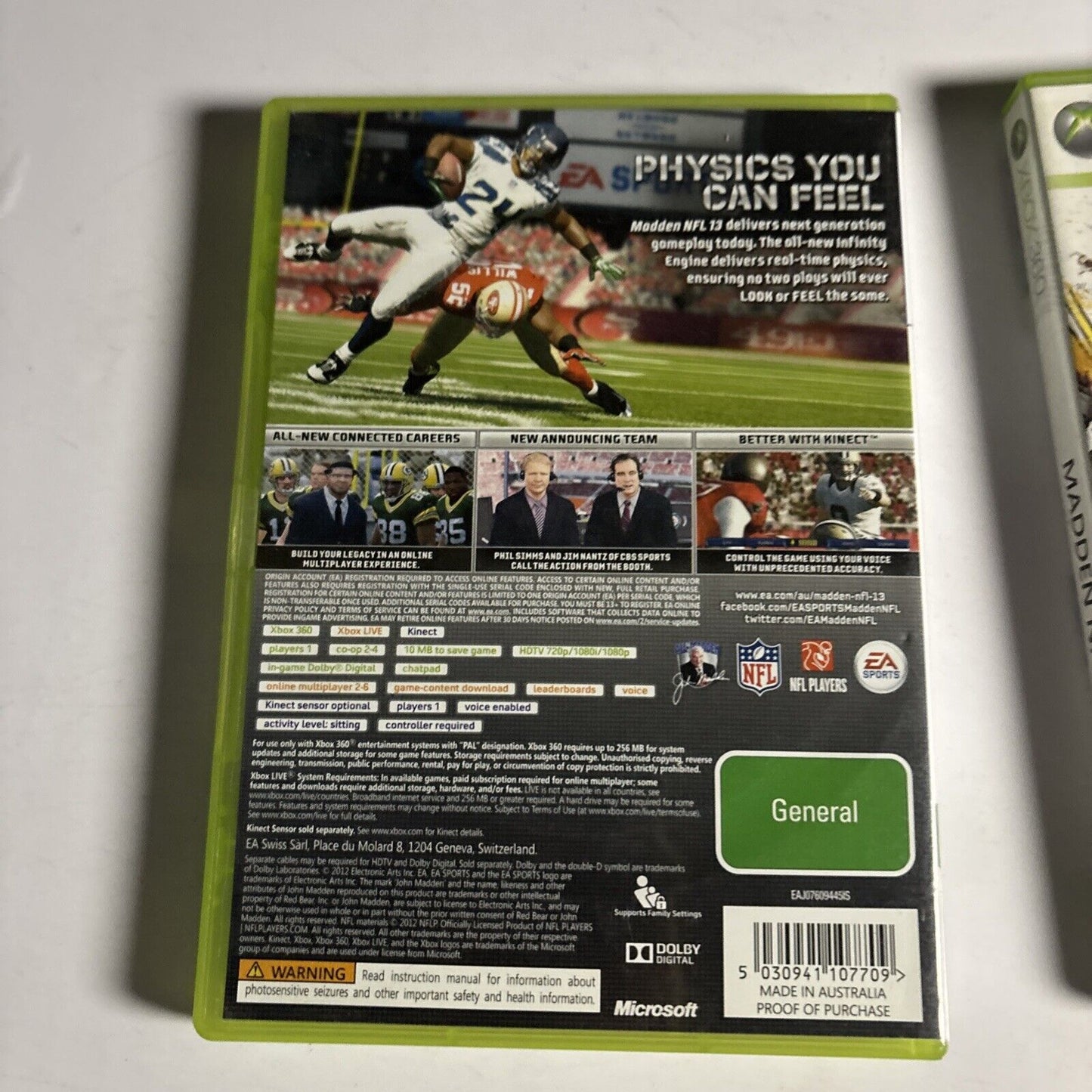 Madden NFL 2010 & 2013 Microsoft Xbox 360 PAL