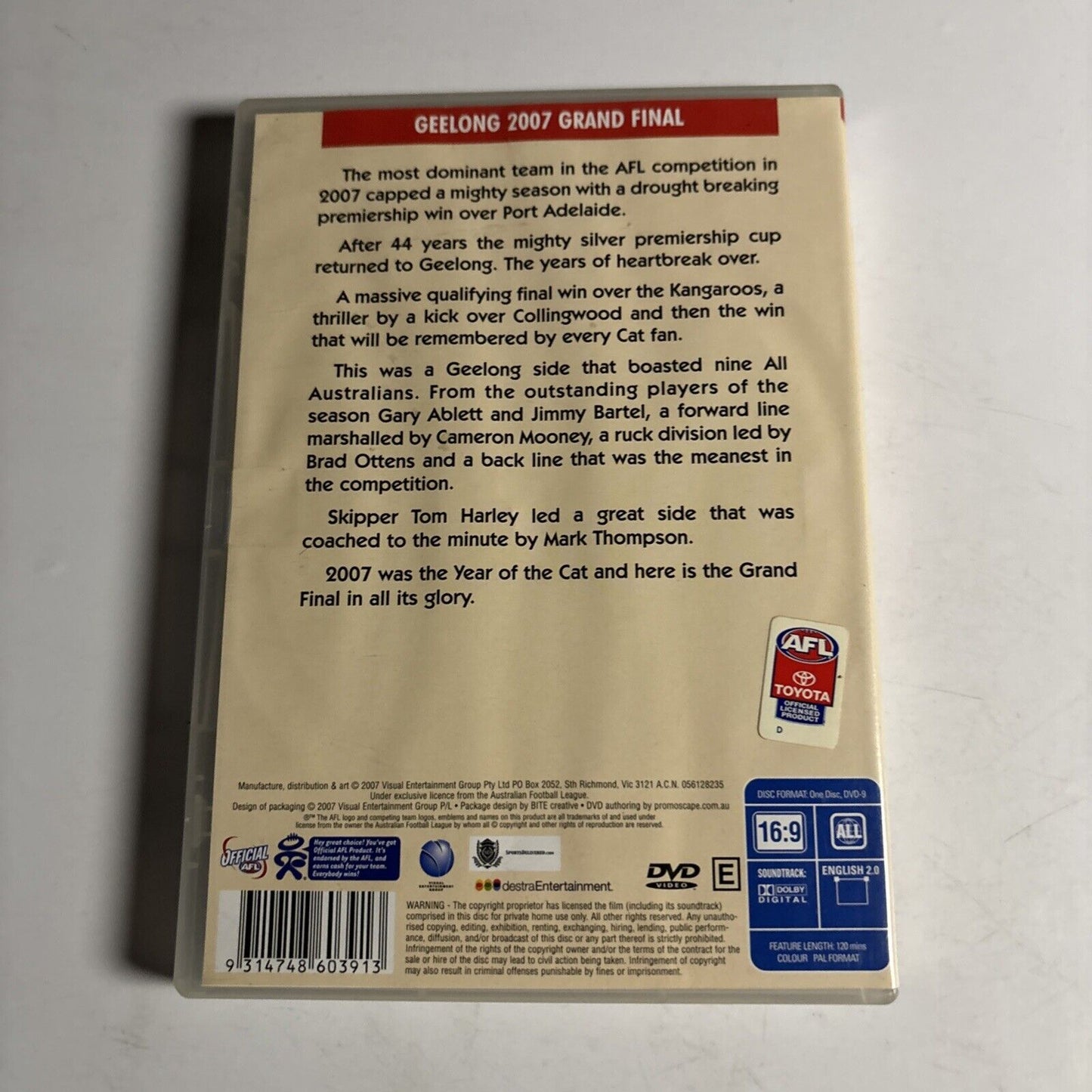 AFL Premiers 2007: Year Of The Cat - Geelong (DVD, 2007) All Regions