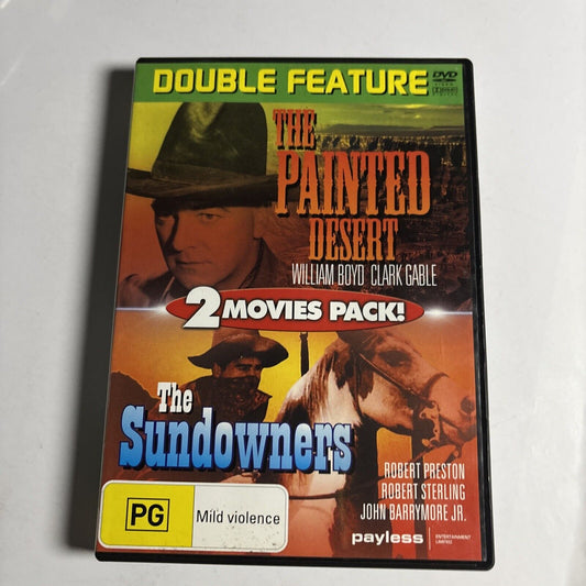 The Painted Desert / The Sundowners DVD Clark Gable, Robert Preston All Regions