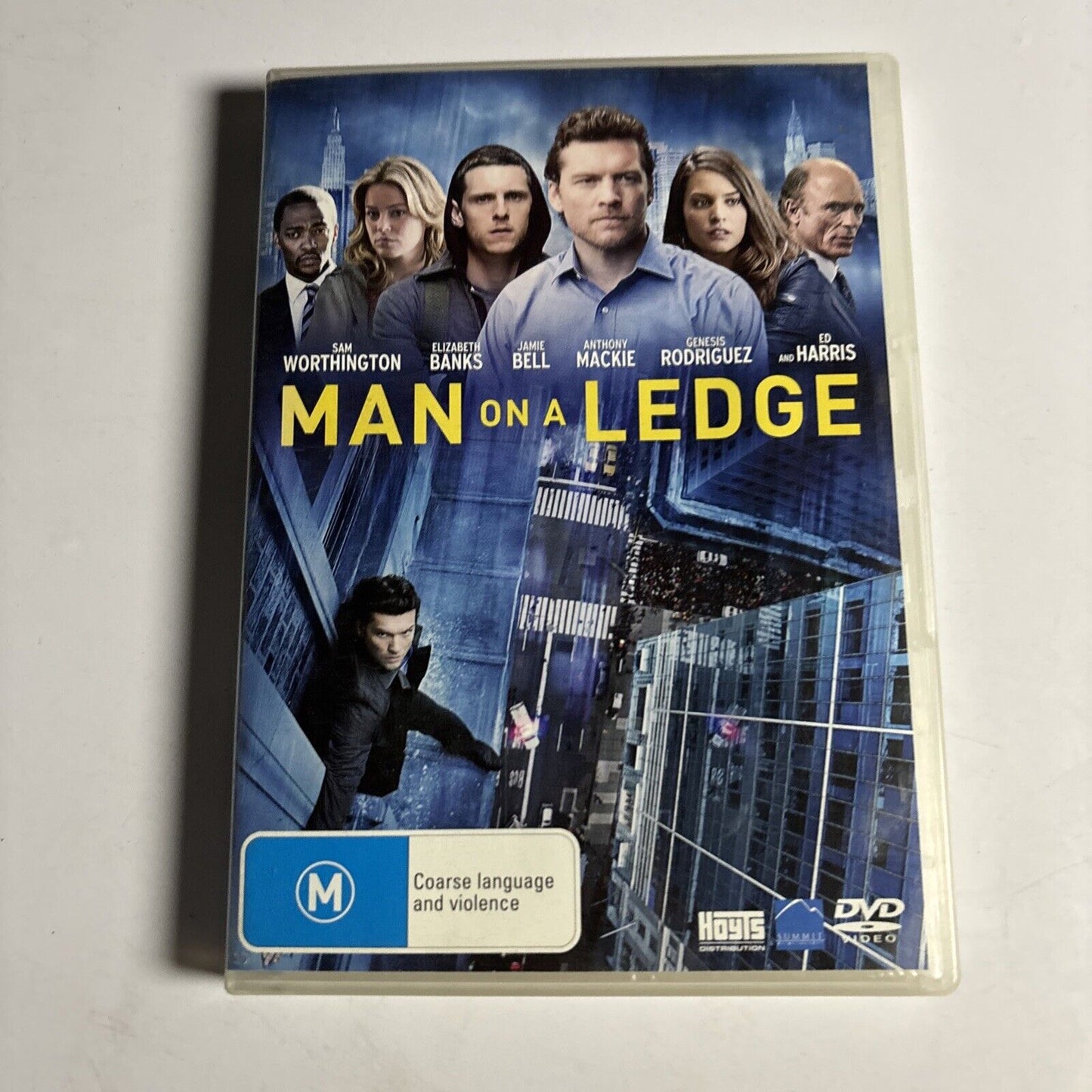 Man On A Ledge (DVD, 2012) Sam Worthington, Ed Harris, Elizabeth Banks Region 4