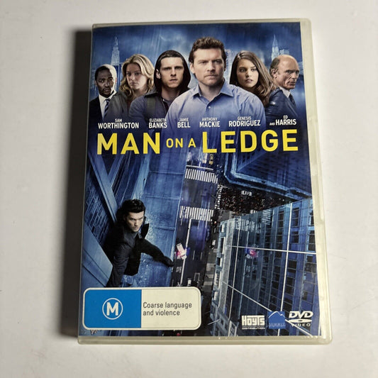 Man On A Ledge (DVD, 2012) Sam Worthington, Ed Harris, Elizabeth Banks Region 4