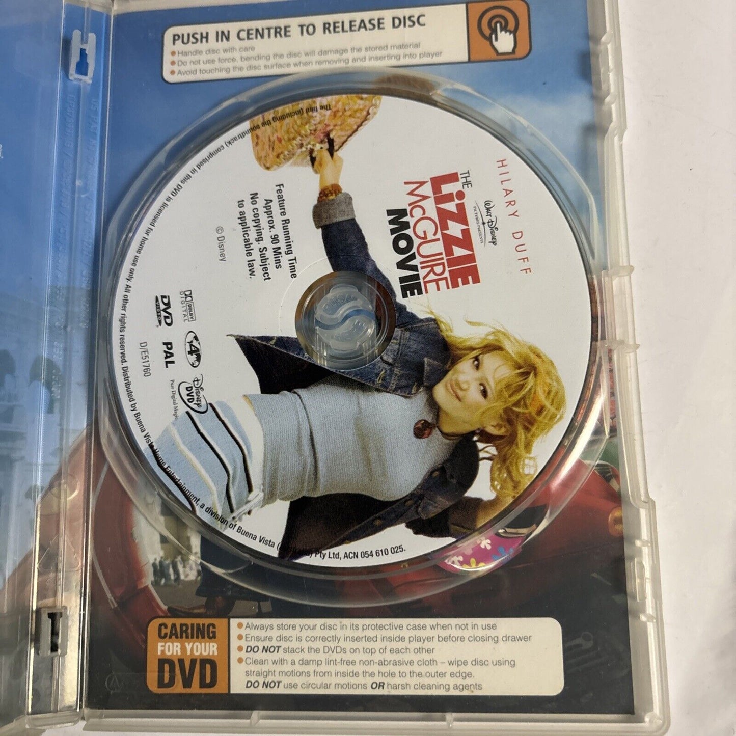 The Lizzie McGuire Movie (DVD, 2003) Hilary Duff Region 4
