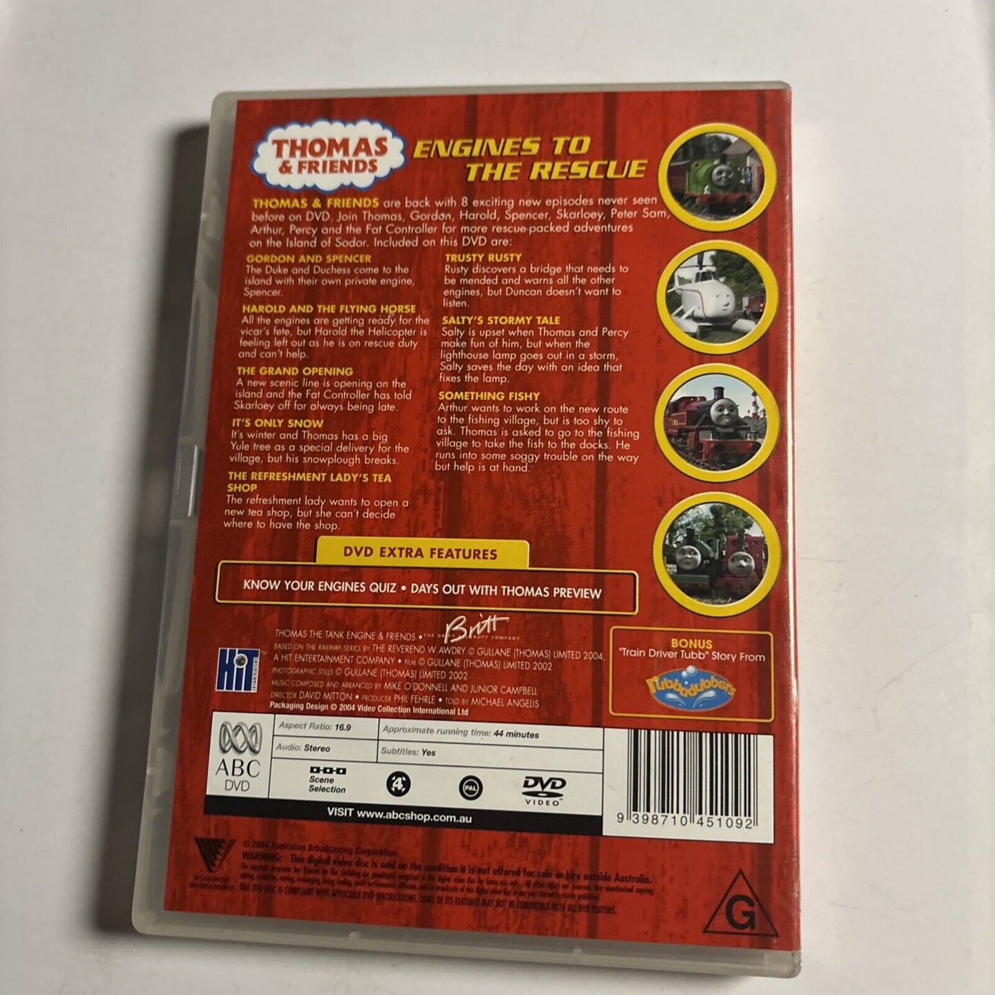 Thomas & Friends - Engines To The Rescue (DVD, 2004)  Region 4