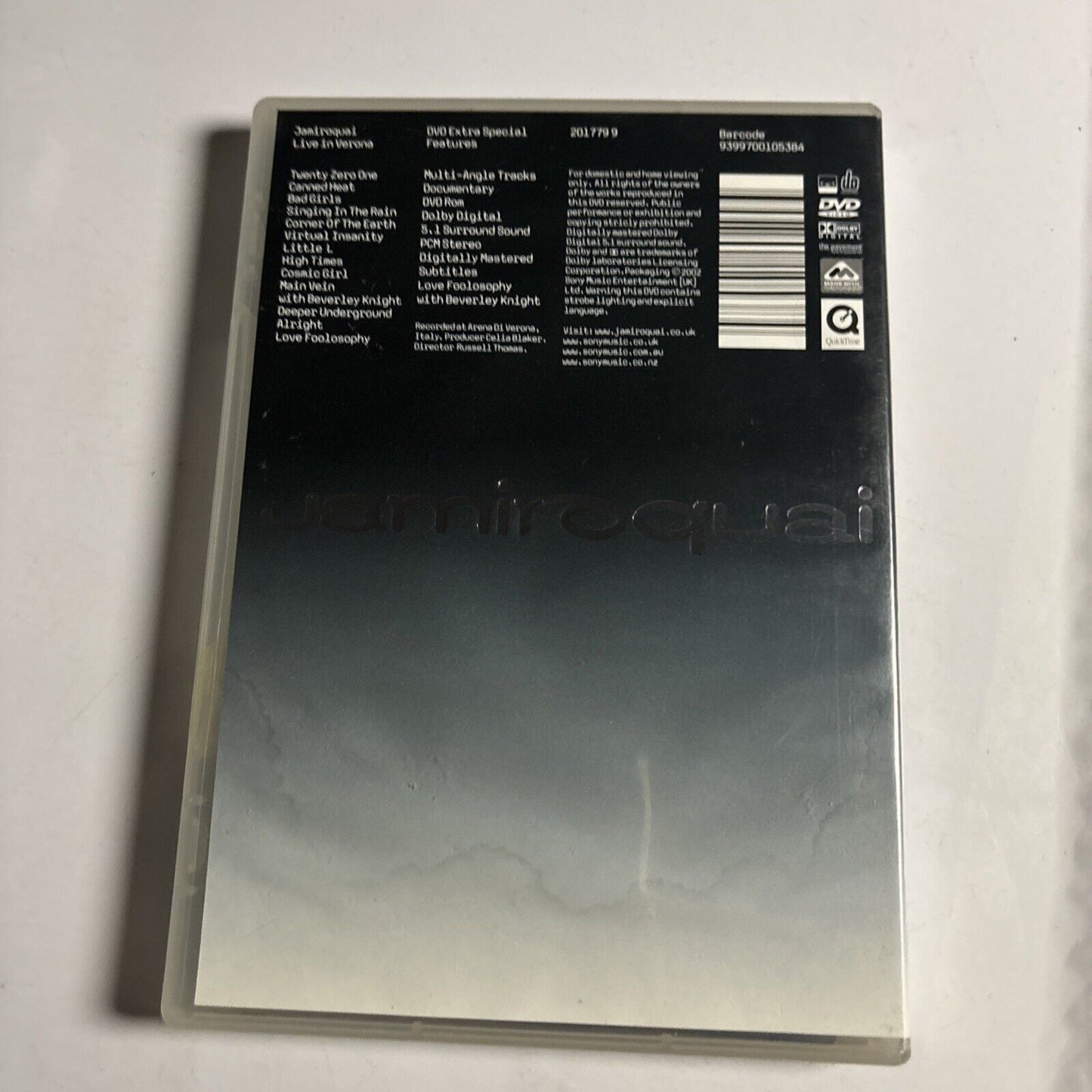Jamiroquai - Live in Verona (DVD, 2002) All Regions