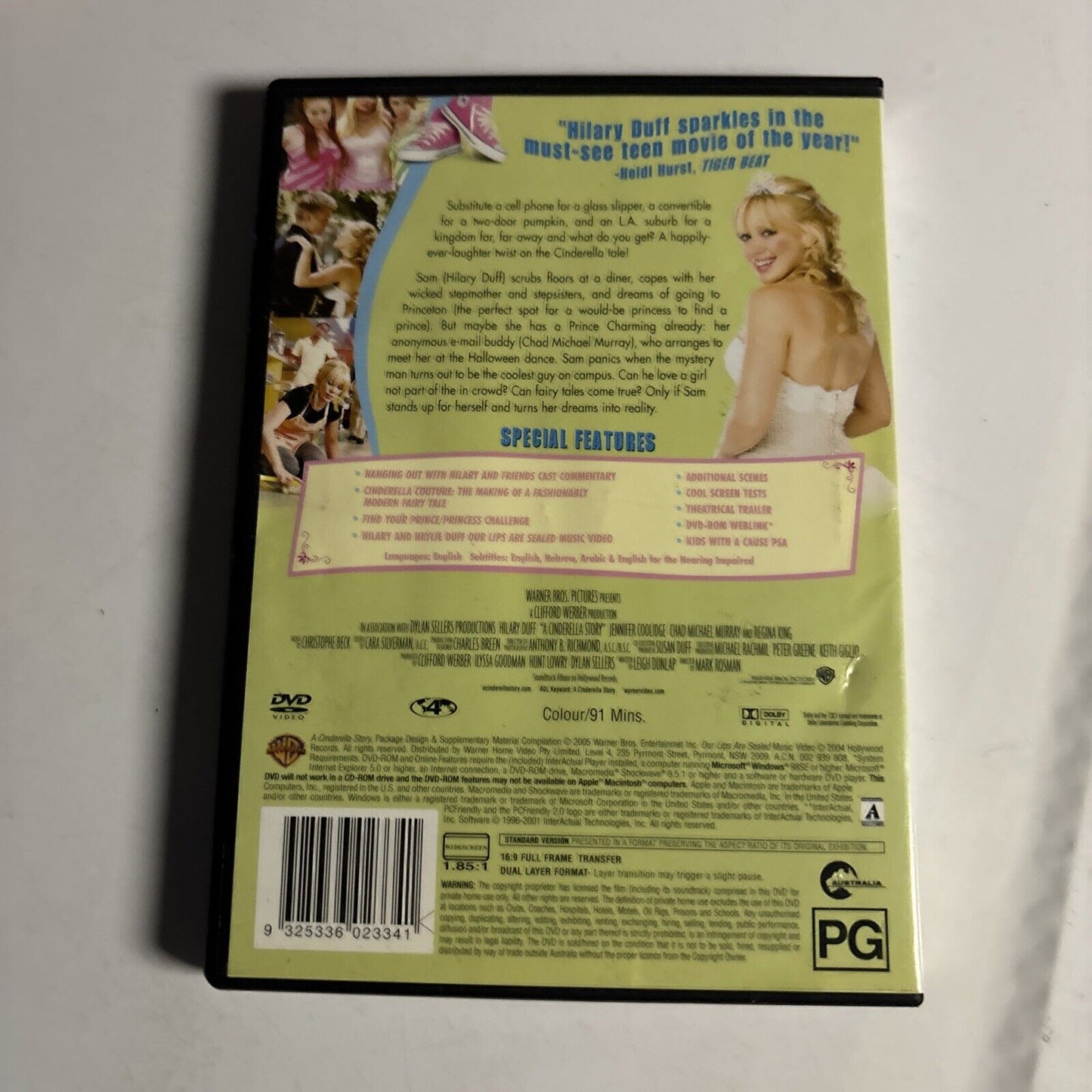 Cinderella Story (DVD, 2004) Hilary Duff, Jennifer Coolidge Region 4