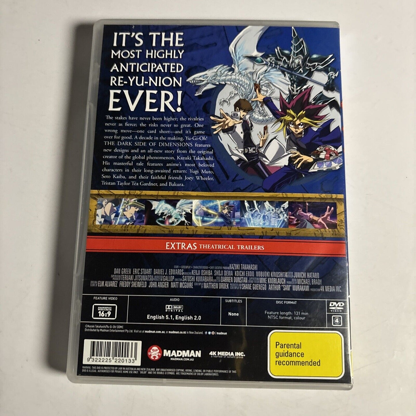Yu-Gi-Oh - The Dark Side of Dimensions (DVD, 2016) Region 4