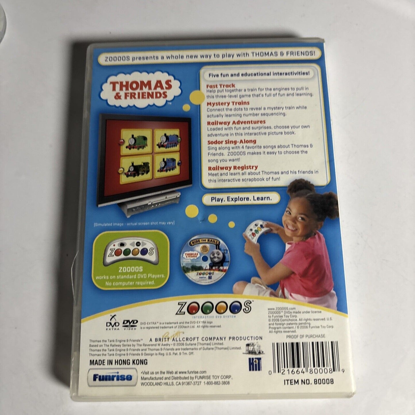 Thomas & Friends Ride The Rails - Zoooos Interactive DVD System